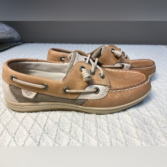 Sperry Shoes - Sperry Women's Brown and Cream Boat Shoes